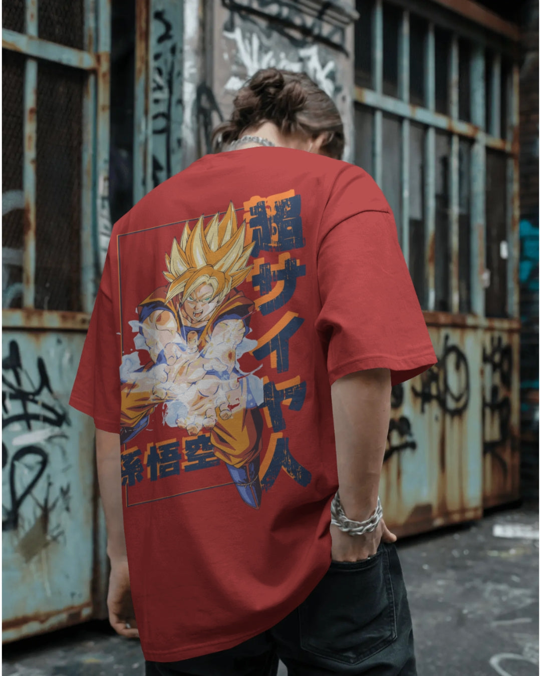 Super Saiyan Goku Unisex Premium Oversized T-Shirt