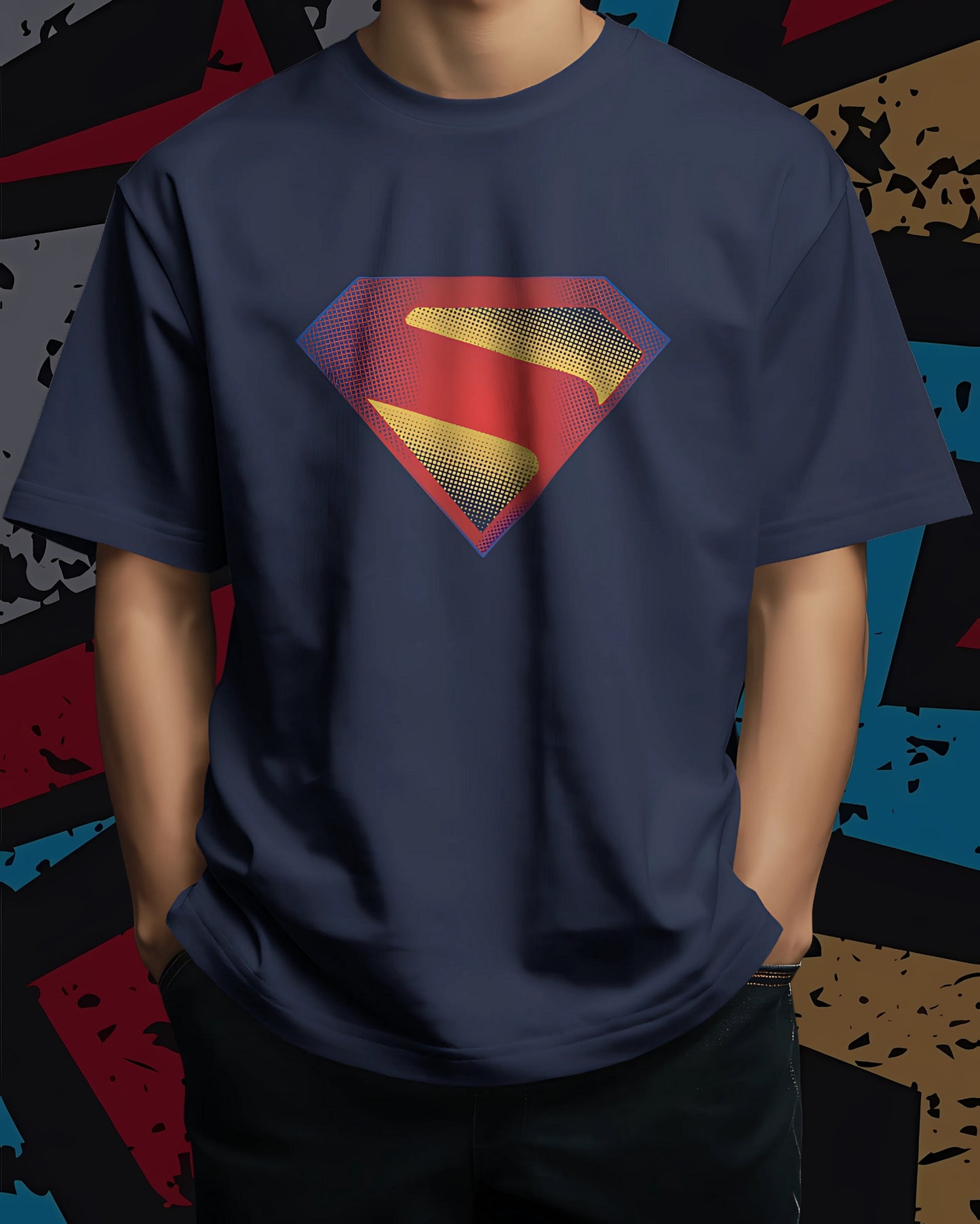 Superman Classic new-DC Unisex Premium Oversized T-shirt