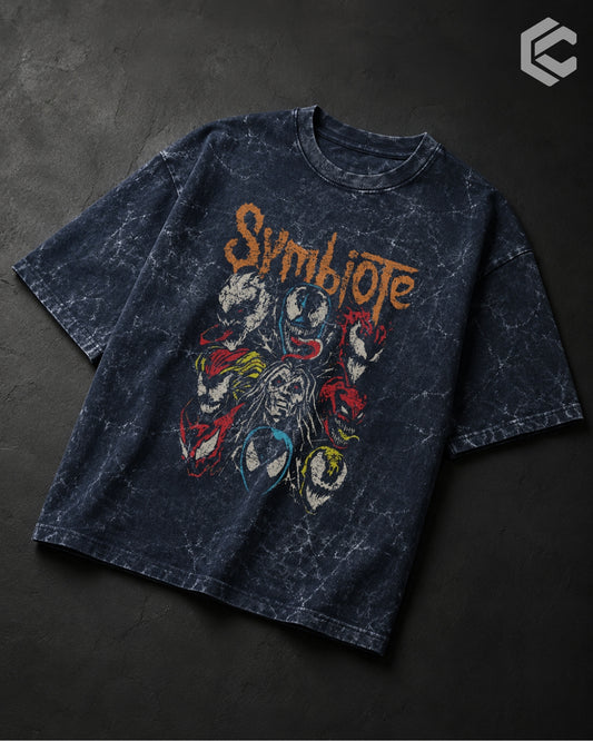 Symbiotes Unisex Premium Acid Washed Oversized Tee