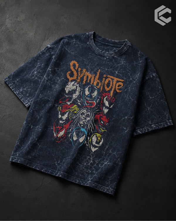 Symbiotes Unisex Premium Acid Washed Oversized Tee