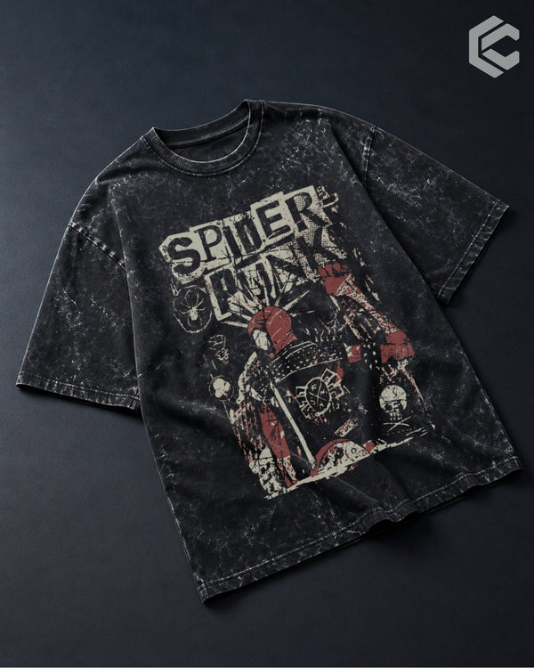 Punk Unisex Premium Acid Washed Oversized Tee