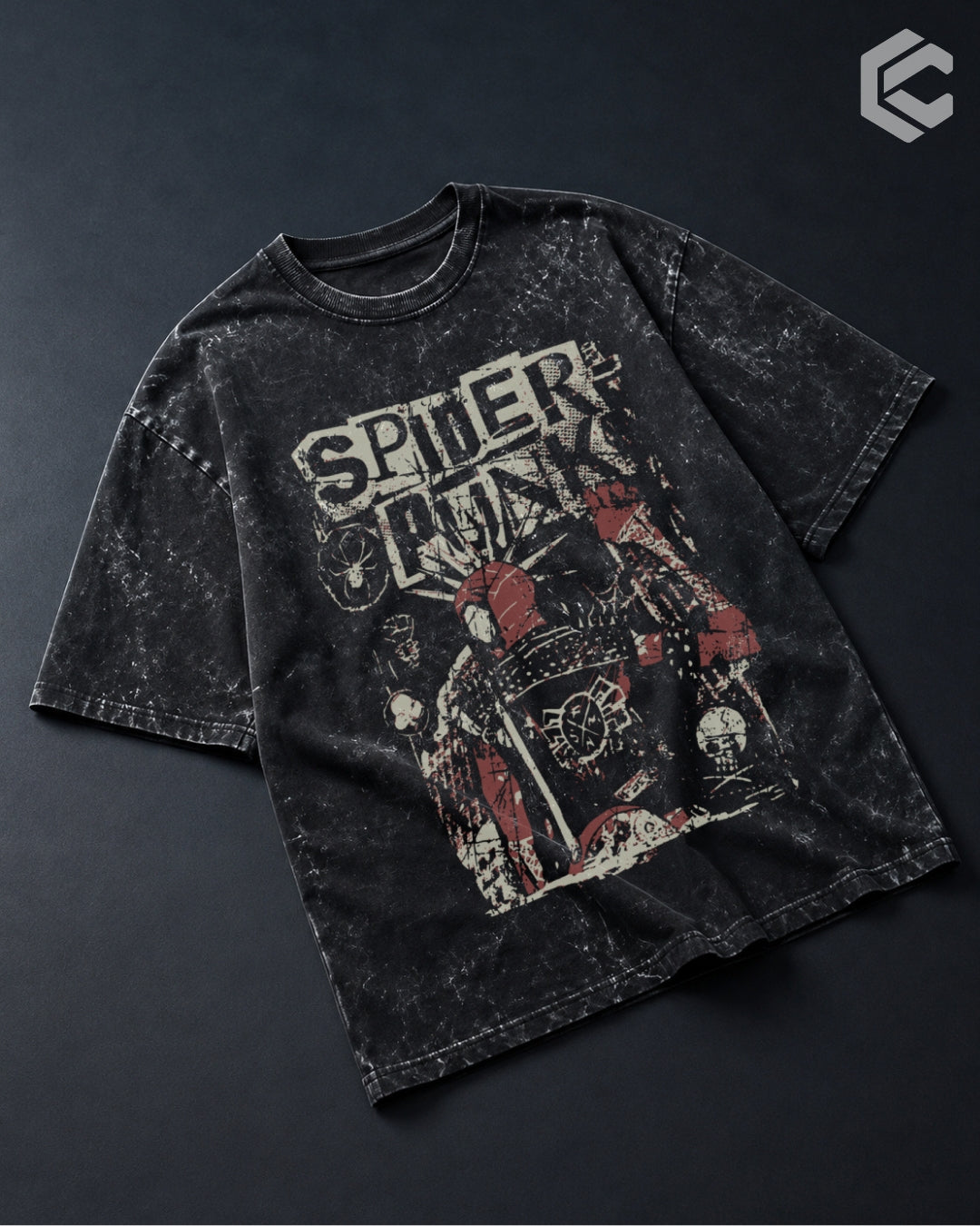 Punk Unisex Premium Acid Washed Oversized Tee