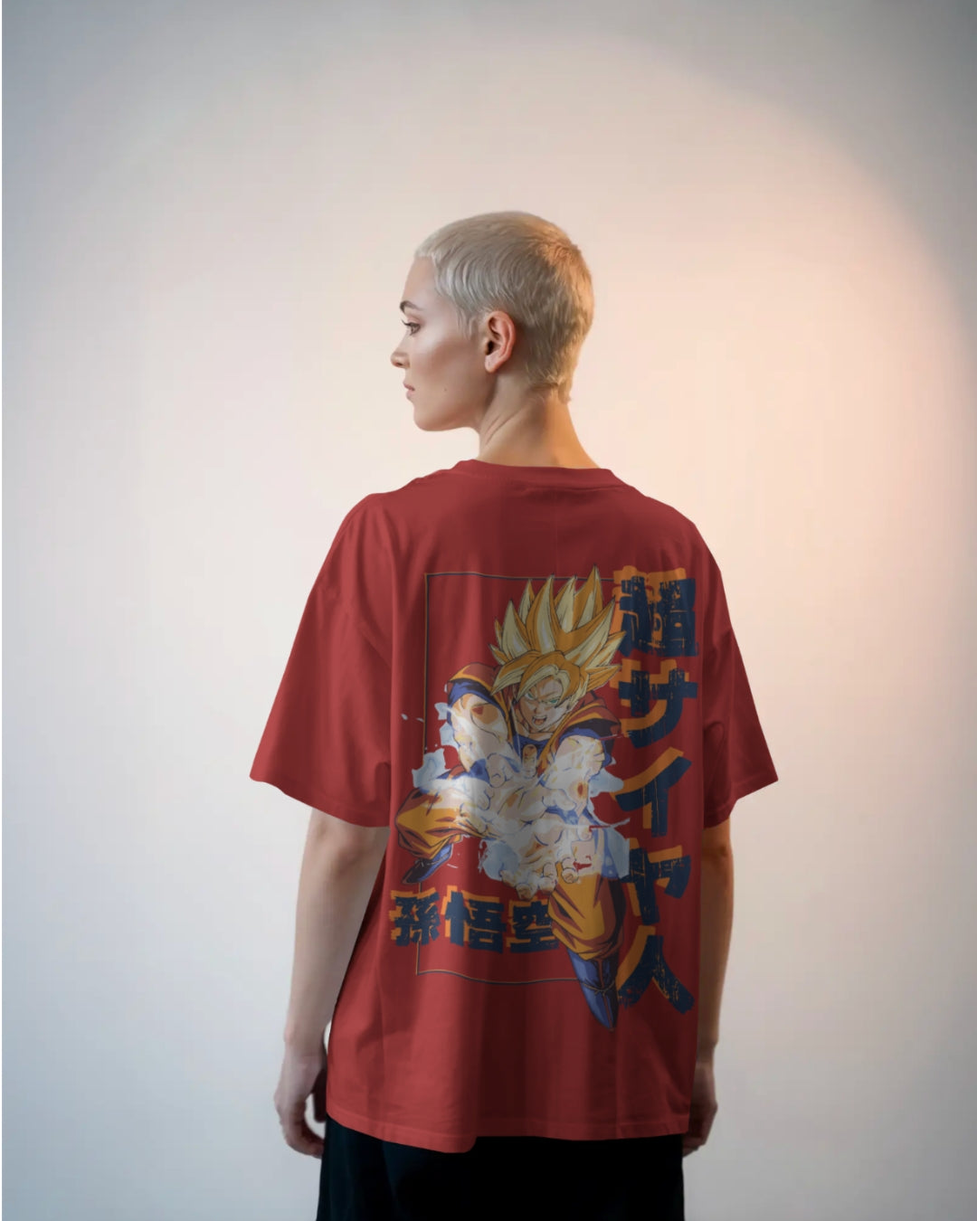Super Saiyan Goku Unisex Premium Oversized T-Shirt