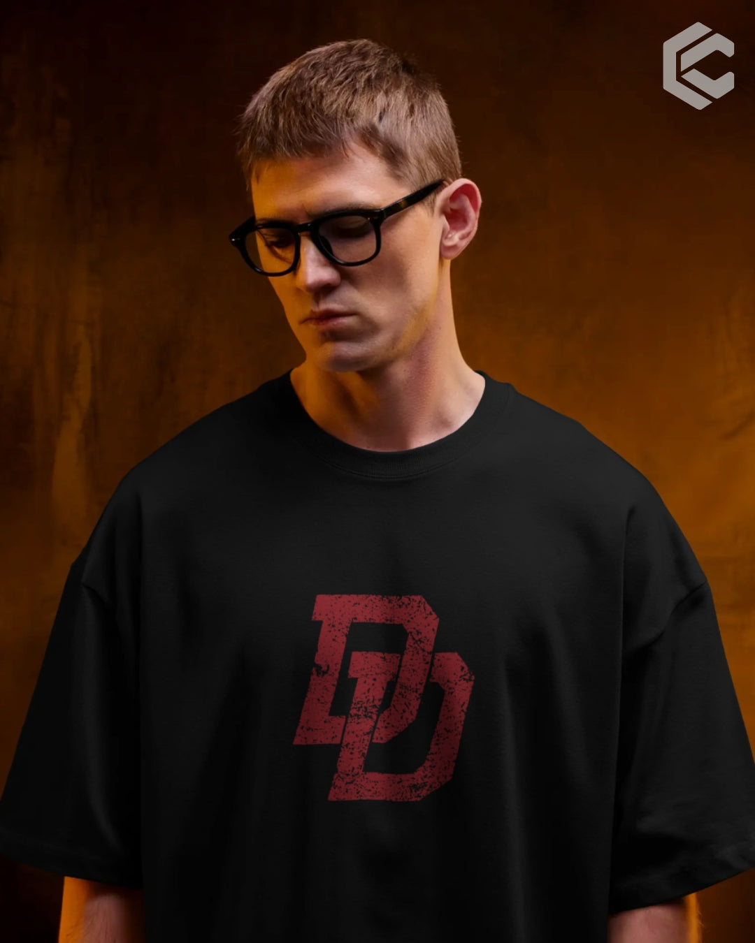 Daredevil classic logo Unisex Premium Oversized T-Shirt