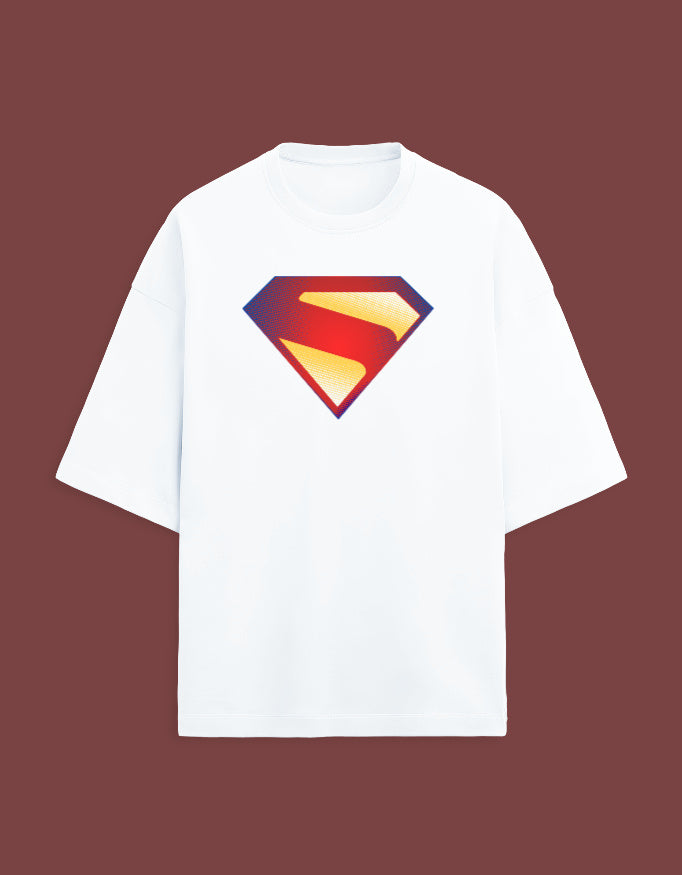 Superman Classic new-DC Terry-Cotton Oversized T-shirt