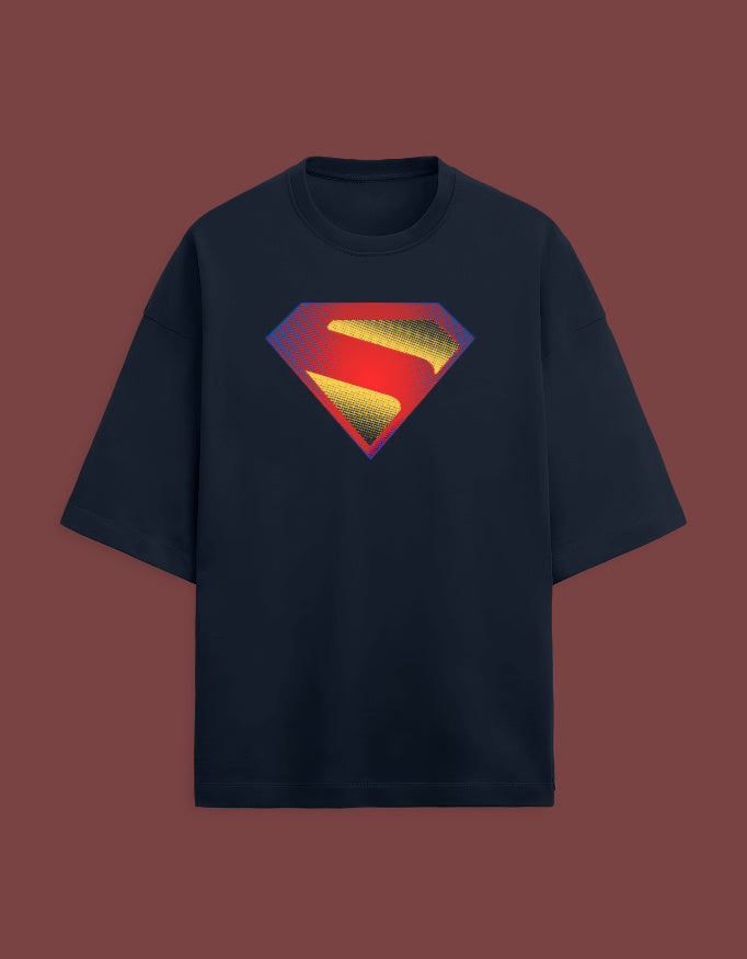 Superman Classic new-DC Terry-Cotton Oversized T-shirt