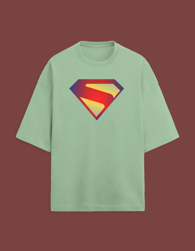 Superman Classic new-DC Terry-Cotton Oversized T-shirt