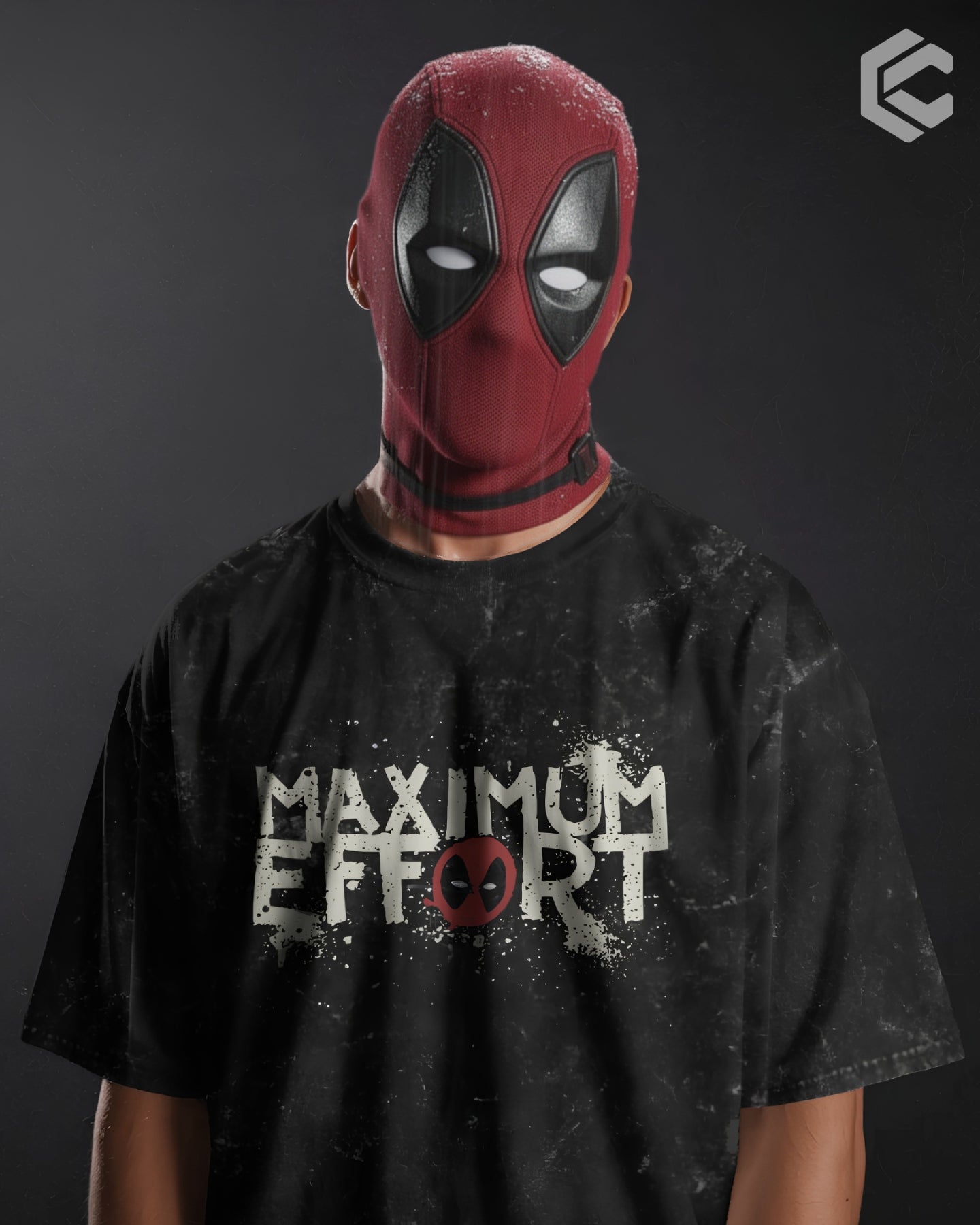 Max Effort Unisex Premium Acid Washed Oversized Tee